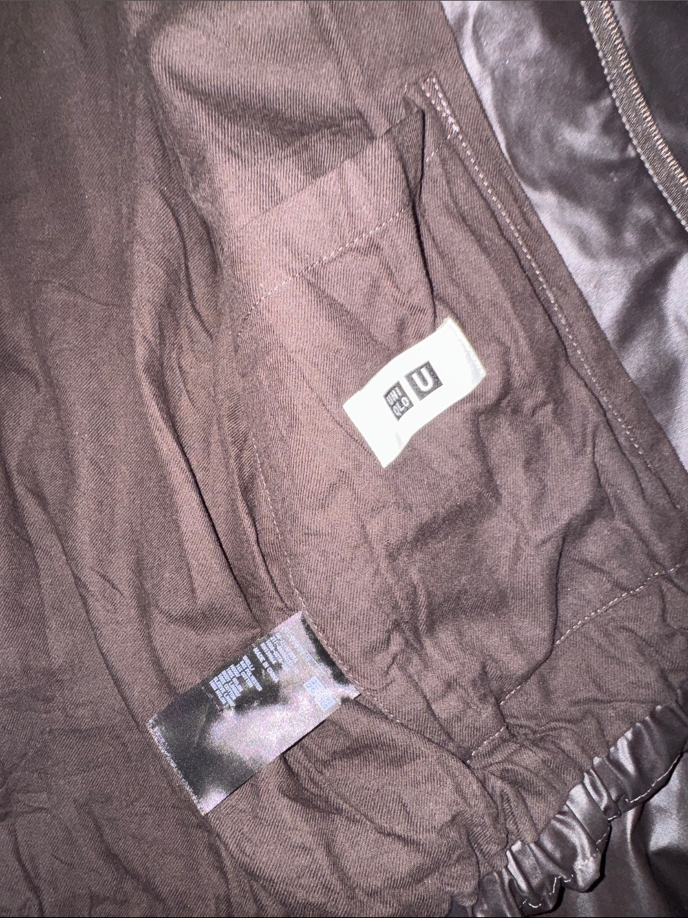 Uniqlo Coated Short Blouson Jacket in Dark Brown - Picture 5 of 5